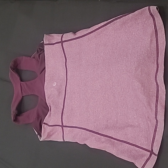Lululemon Scoop Neck Tank, Sz 8, Heathered Plum. EUC - Picture 7 of 10